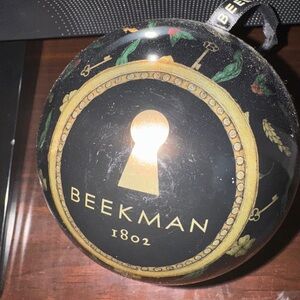 Beekman 1802 Black and Gold Holiday Ornaments